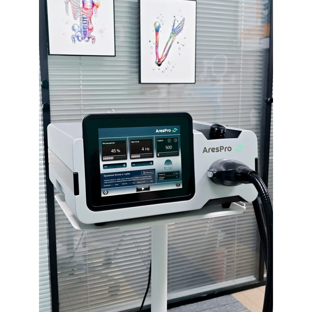Апарат за електромагнитно фокусирана ударно-вълнова терапия AresPro EMFOCUS PRO фокусиран шокуейв